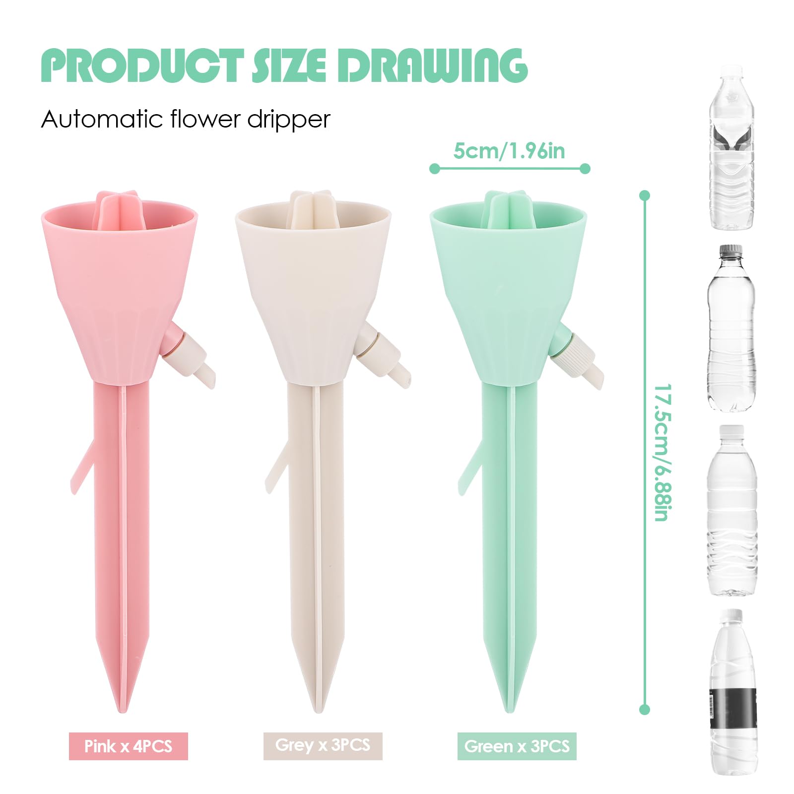 SUPRROW Plant Watering Devices, 12 PCS Plant Watering Globes, Self Watering Plant Spikes - Image 3
