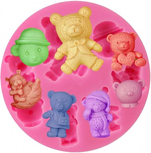 Lindos moldes de silicona para fondant de bebé, arcilla polimérica, caramelo, chocolate, pasta de goma, bricolaje, fiesta, cupcake, decoración de