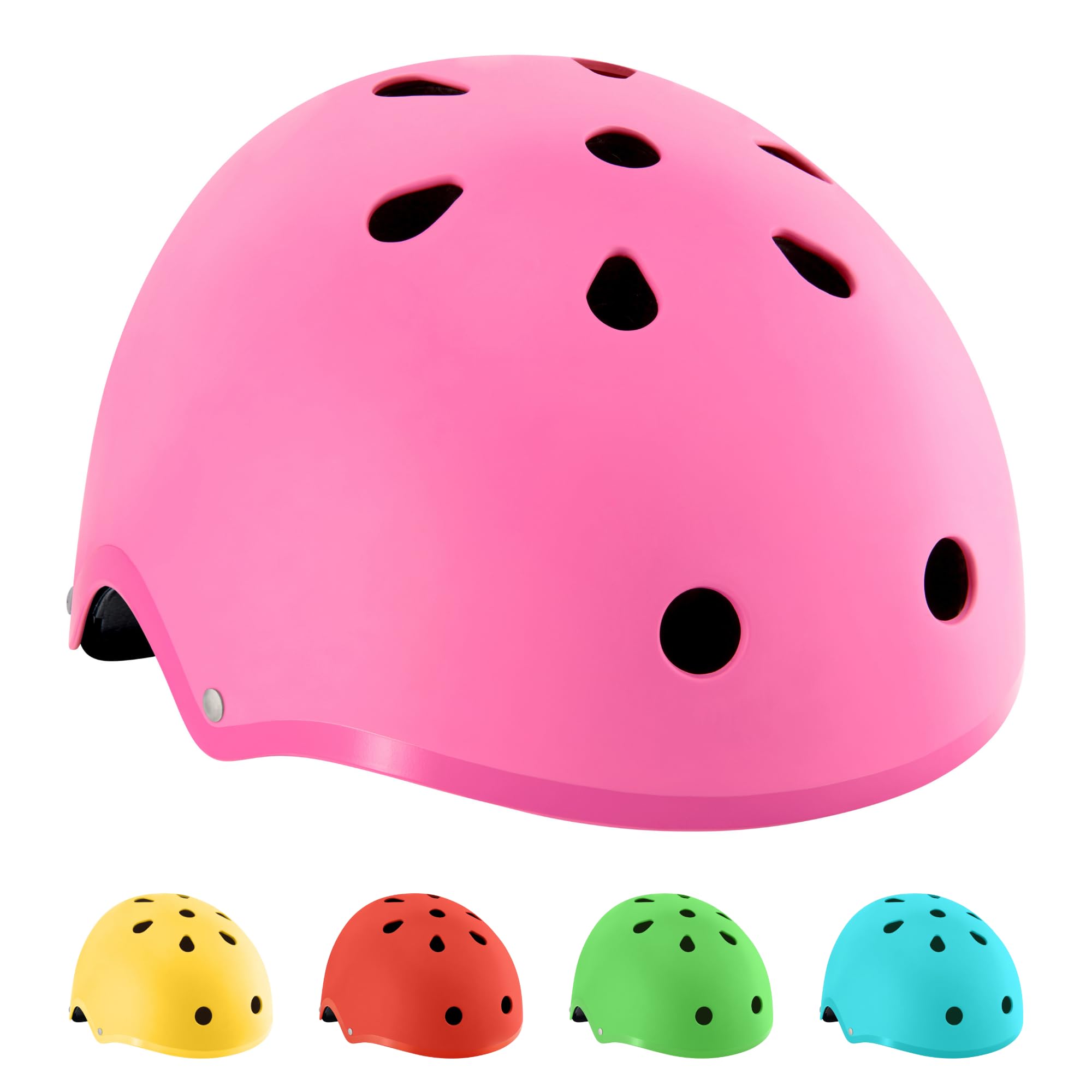 Hornit Kids Bike Helmet | Kids Helmet | Child Bike Helmet | Bike, Skateboard, Skating & Scooter Helmet | BMX Helmet Kids | Toddler Bike Helmet | Multi-sport Helmet | (Small, Flamingo Pink)