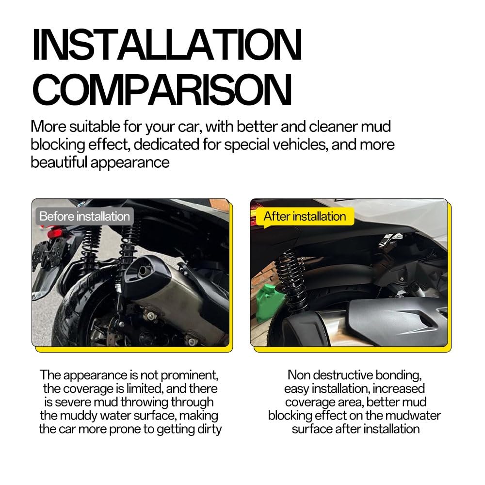 Parafango Moto Per Copertura Posteriore Per VOGE SR4MAX SR4 MAX Estendi Accessori ABS Antispruzzo
