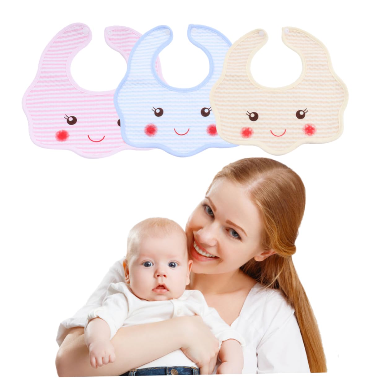 TOYANDONA 15 Pz saliva del fazzoletto del bambino bavaglini neonata bavaglini impermeabili bavaglino impermeabile turbante neonata bandana per bambini asciugamano saliva per bambino Colorful