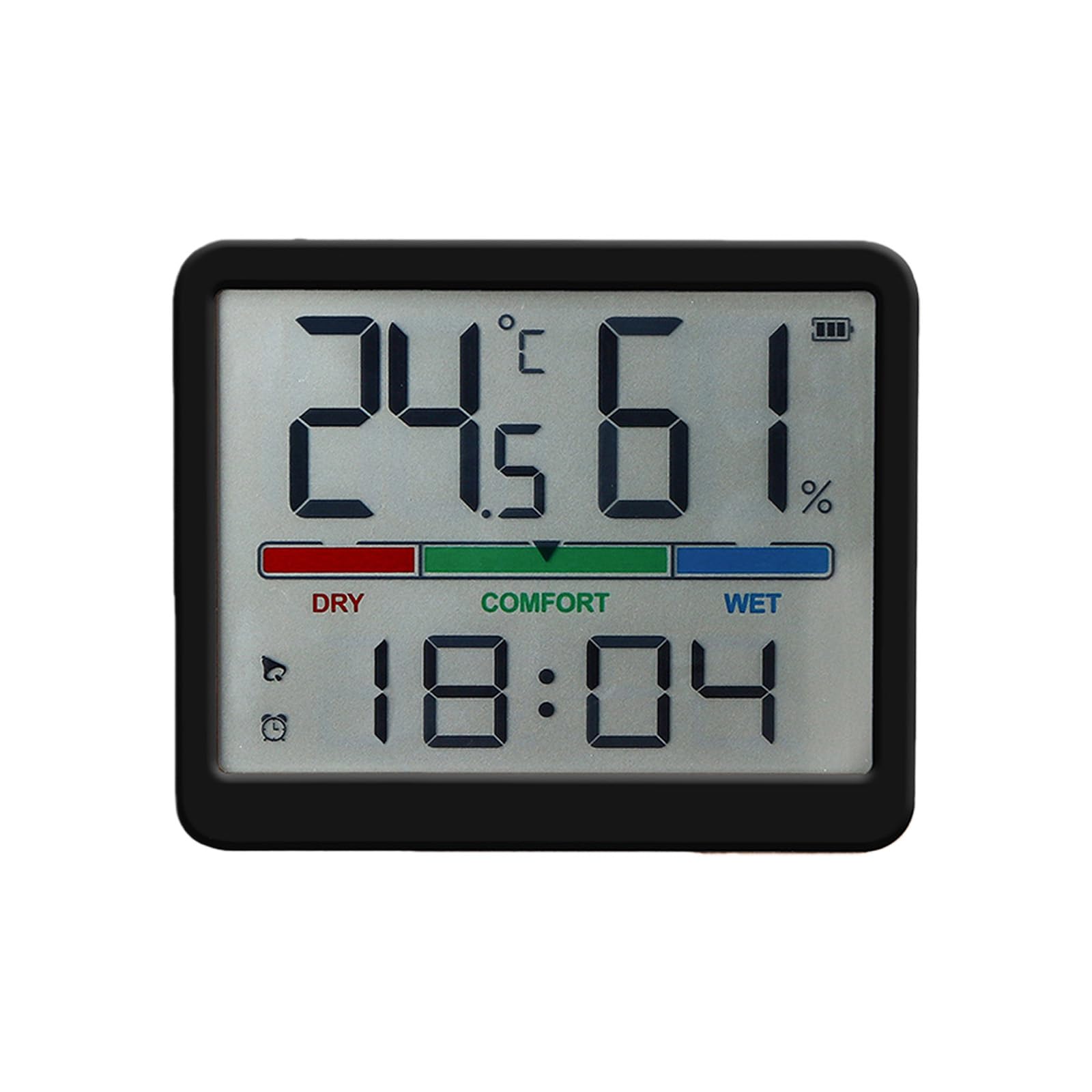 Nucelit Digital Alarm Clock for Bedroom Desk Clock with Date Temperature Humidities Desk Clocks Digital Wall Clocks Alarm
