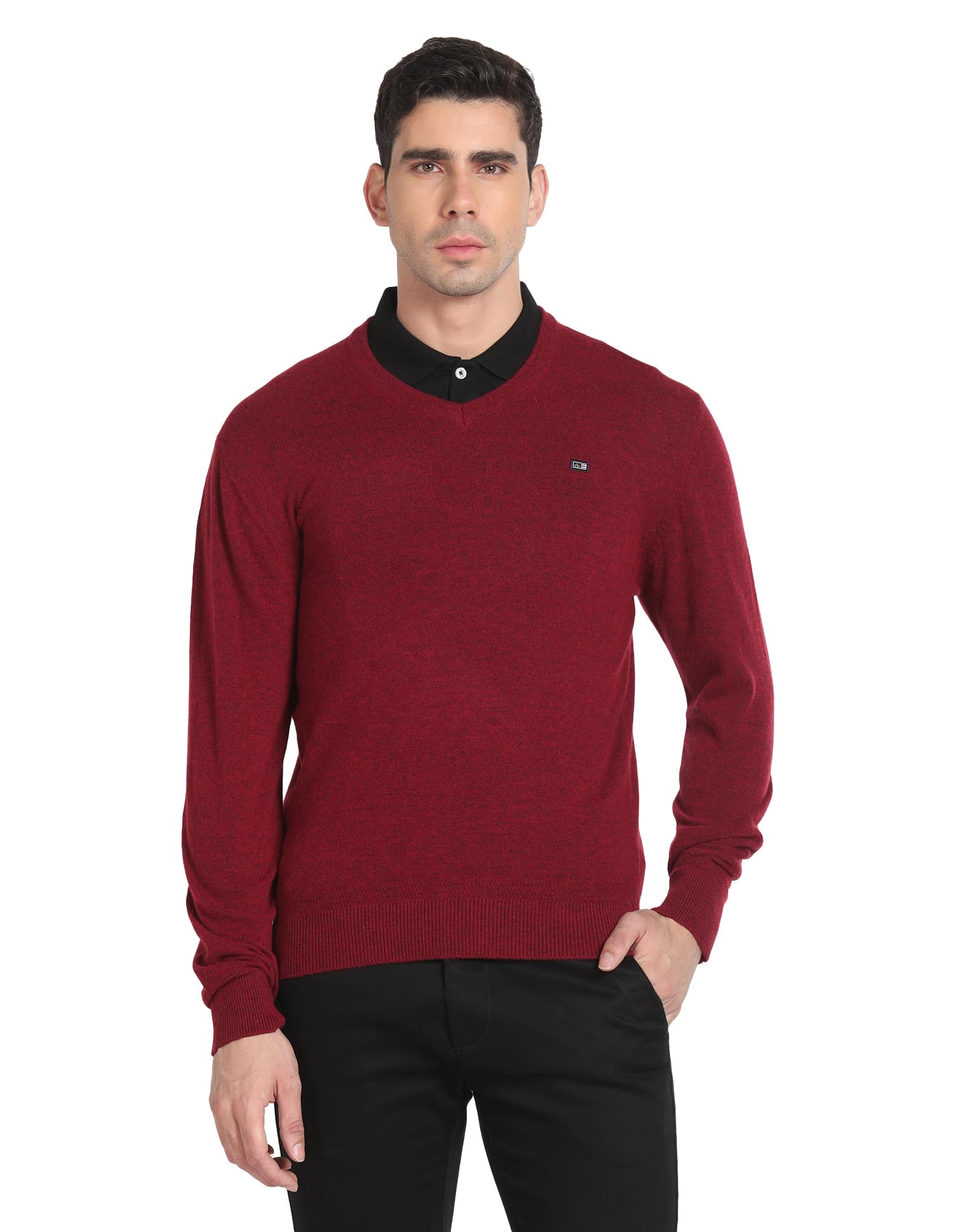 arrow Men's Wool Casual V-Neck Sweater-picture-17