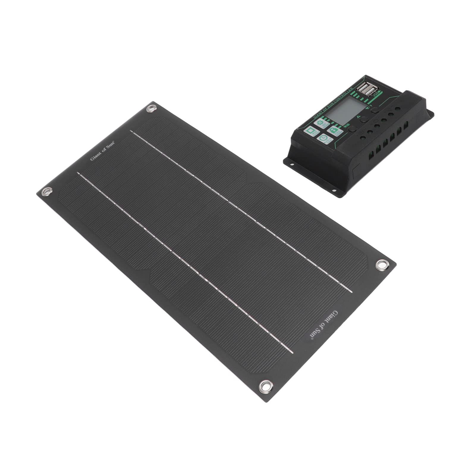 Kit Caricabatterie da Pannello Solare 600W 18V Caricabatterie Solare da Esterno Modulo Caricabatterie Solare con Controller per Auto