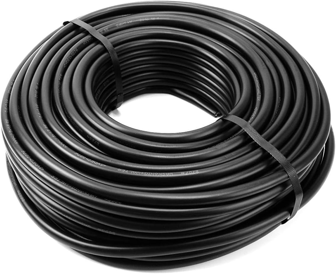 UNYY-J Underground Power Cable 3x 1.5 mm², 25 m, Black