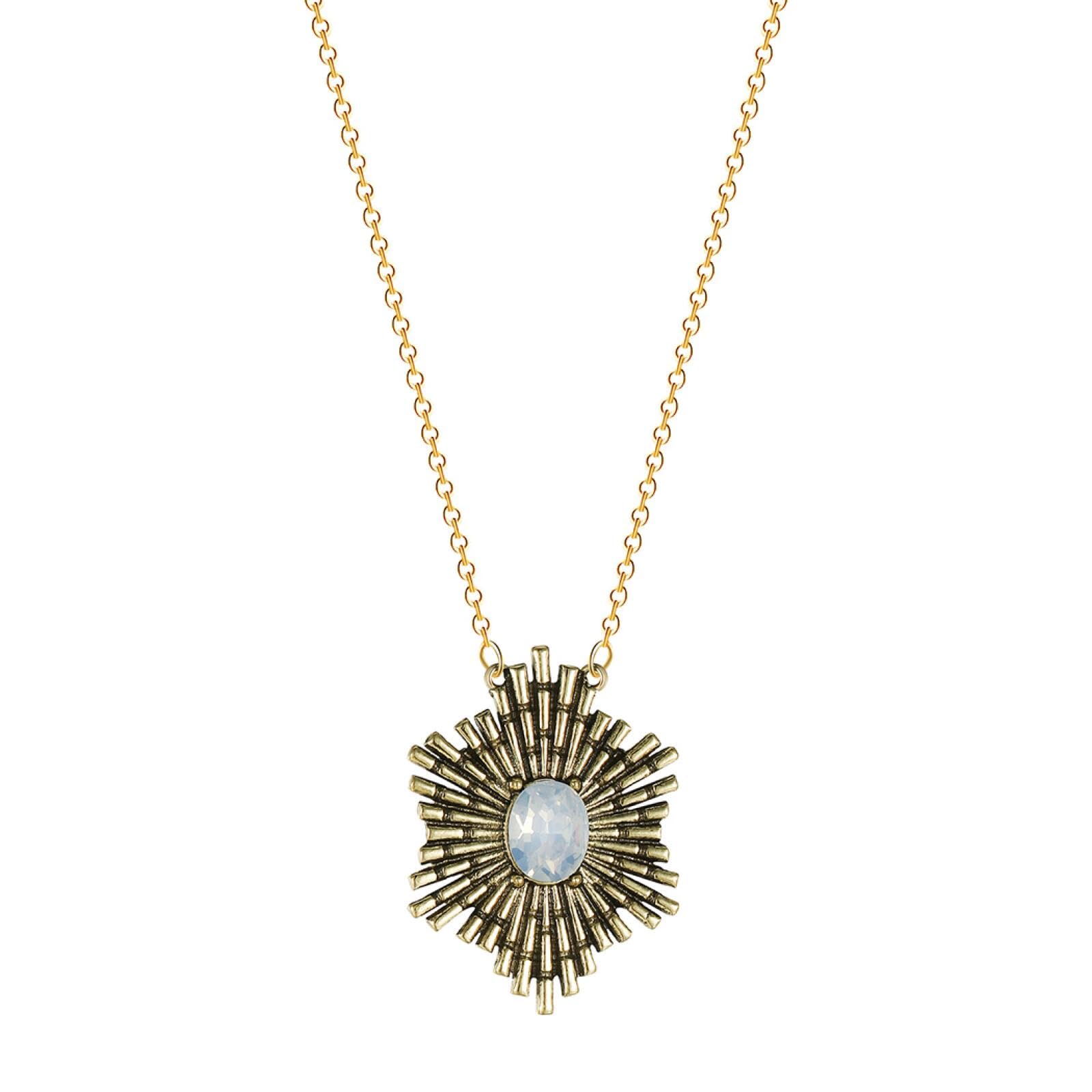 Collier ethnique anti emmêlement bijoux bohèmes soleil à couches - 4