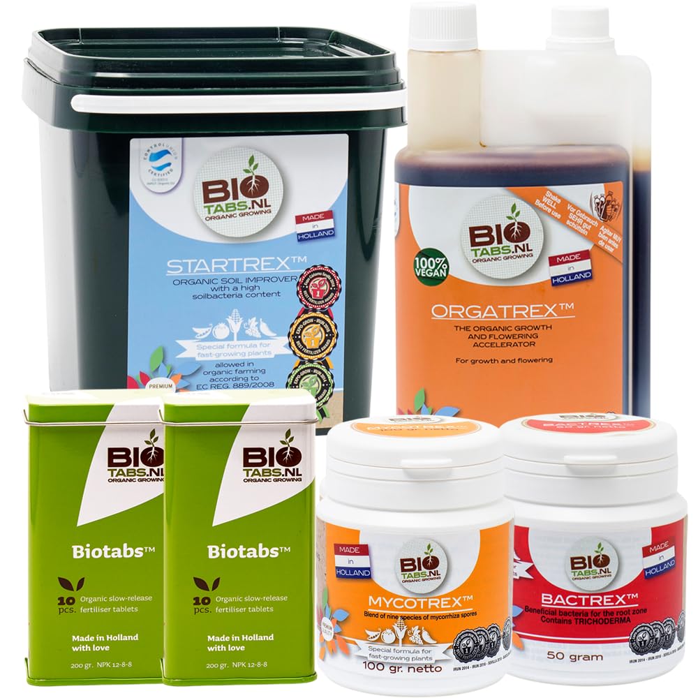 Dünger Set für 200 L Substrat - BioTabs Starterpack XL – Organisches Dünger-Set | Langzeitdünger, Bodenaktivator, Mykorrhiza, Bakterien