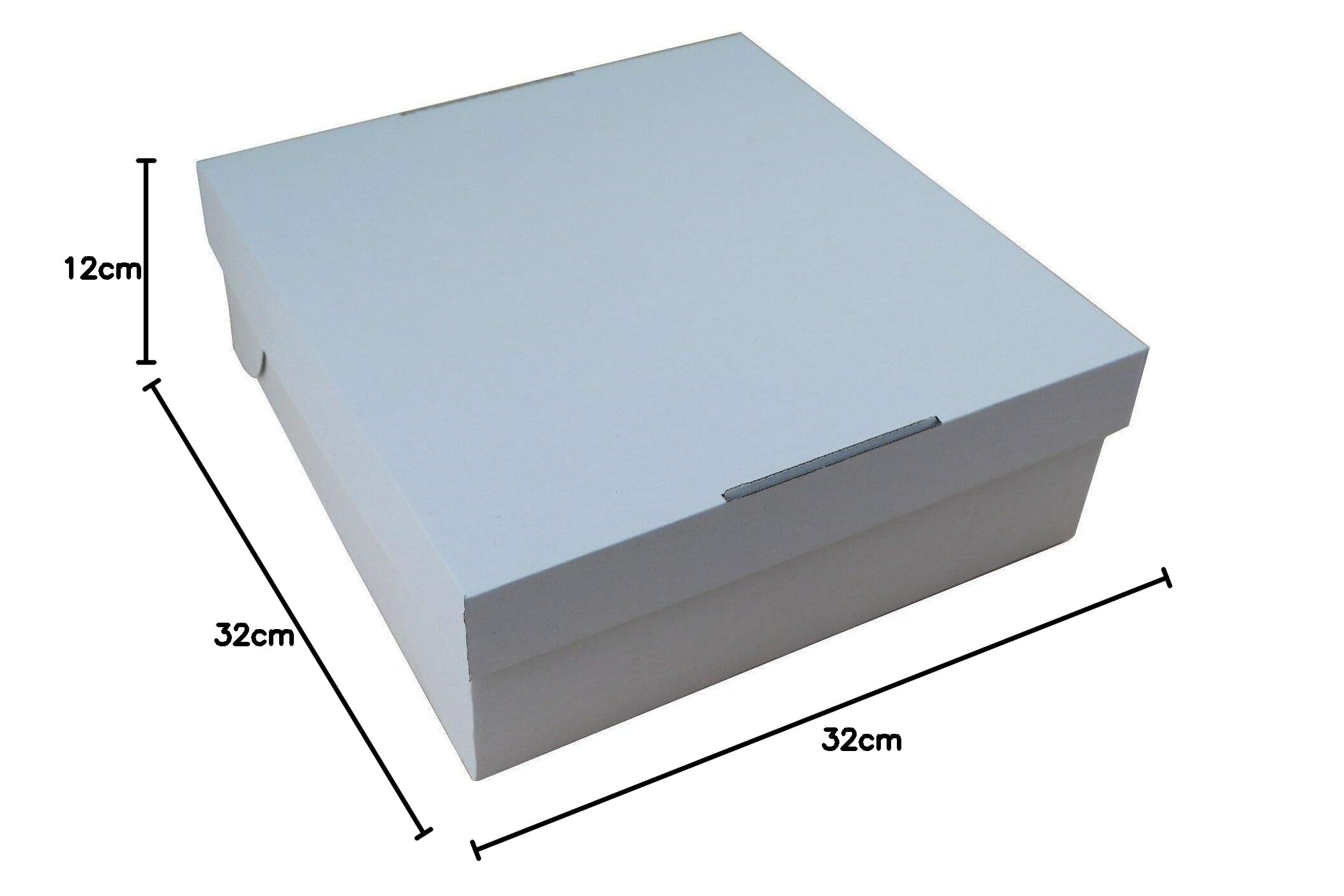 s&C 50 Tortenkarton Tortenbox 32 x 32 x 12 cm stabile E-Welle Wellkarton Tortenschachtel Konditorkarton Verpackung