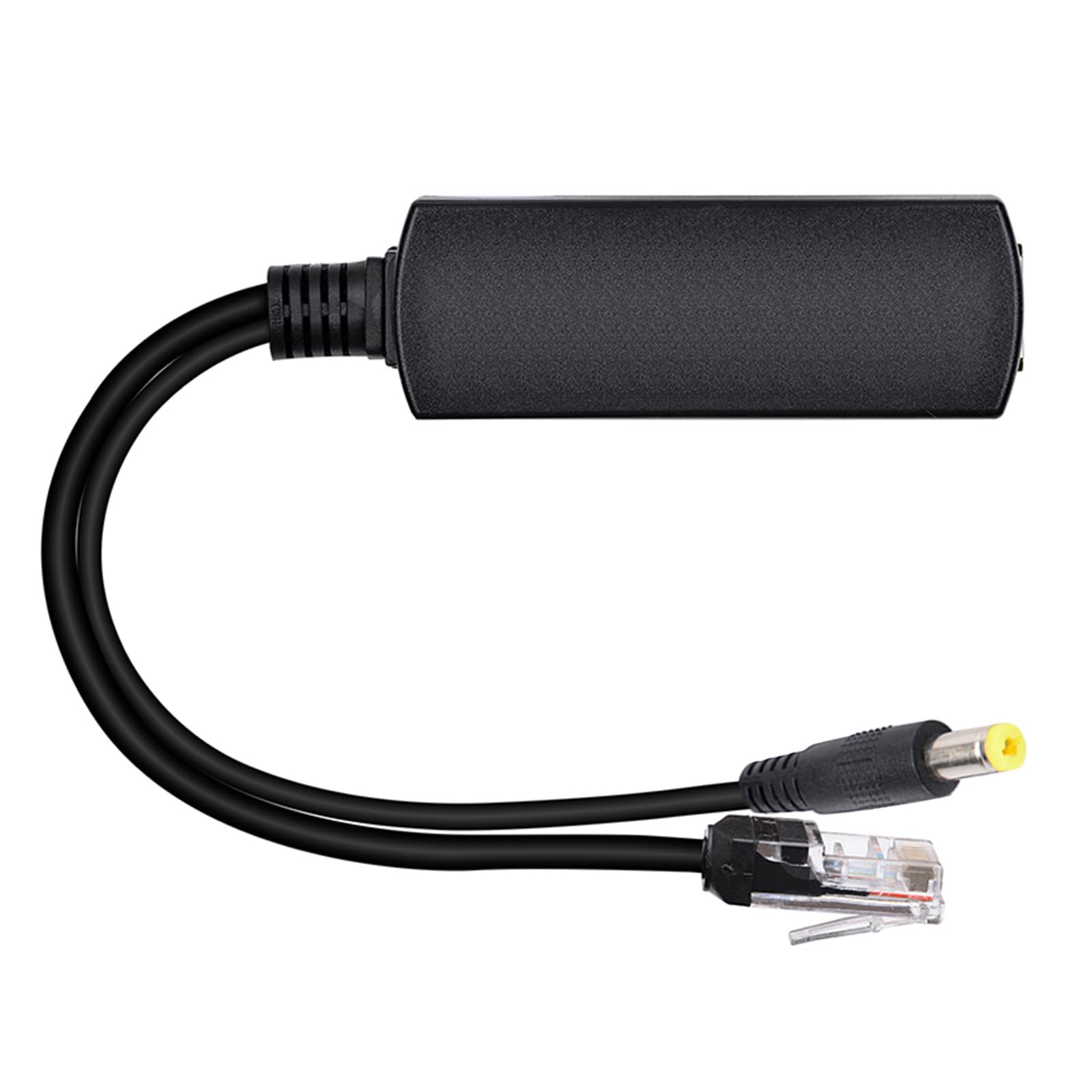 PoEs Splitter for Switching Port CCTV Camera 15.4W 100mbps RJ45 to DC5.5x2.1mm Supply Power Splitter