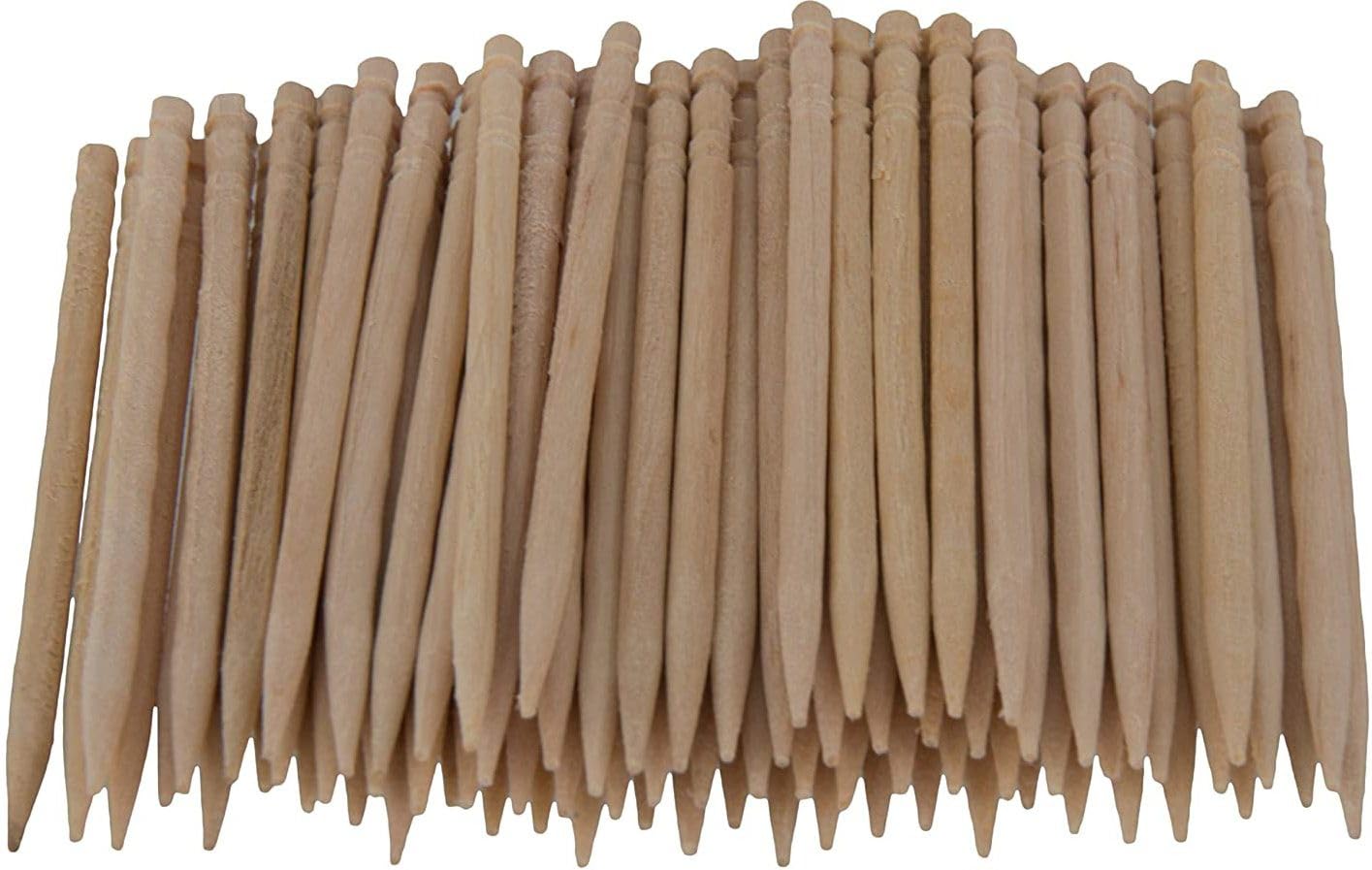 Wooden Toothpick (Pack of 300Pcs) Bamboo Sticks - Party Sticks - Fruit Skewer -Kabab Skewer- Pointed Tip-picture-18