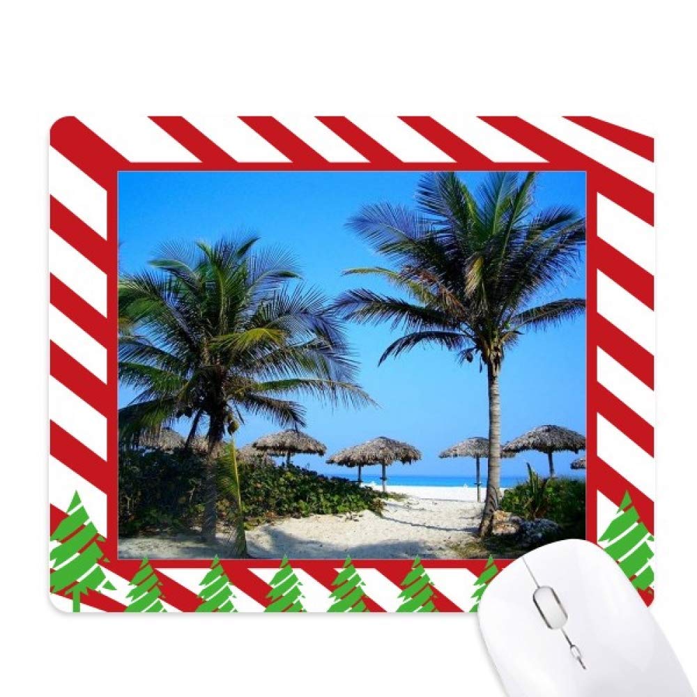 Tapis de souris caoutchouc Ocean Tree ciel bleu anti-glisse
