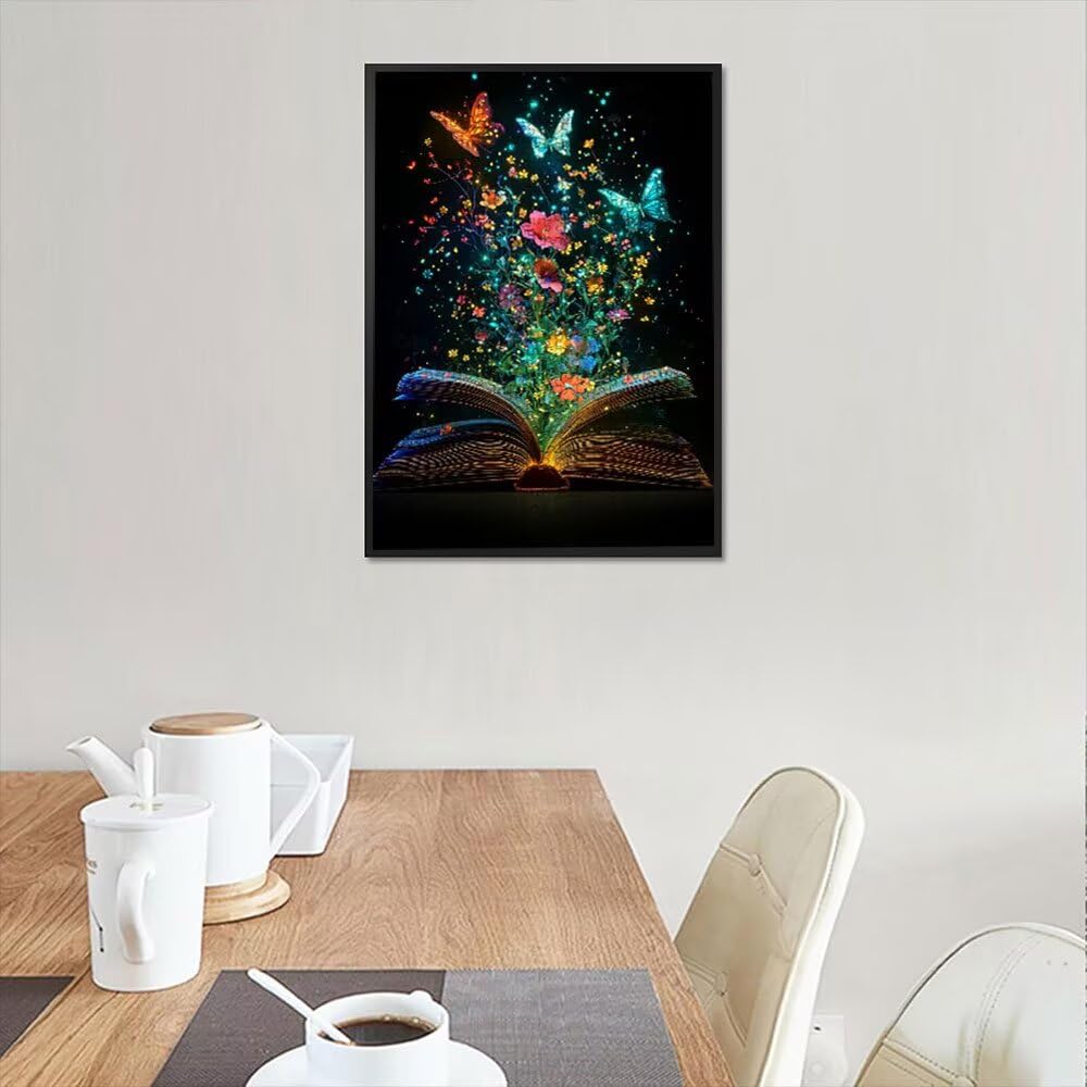 Puzzle 4000 Pezzi, Libri Fiori 3D Puzzle per Adulti Impegnativo, Educa Puzzles Artistico, Divertente E Stimolante Puzzles Decorativo per La Famiglia, Regalo e Decorazione Pareti DX0YL6-836