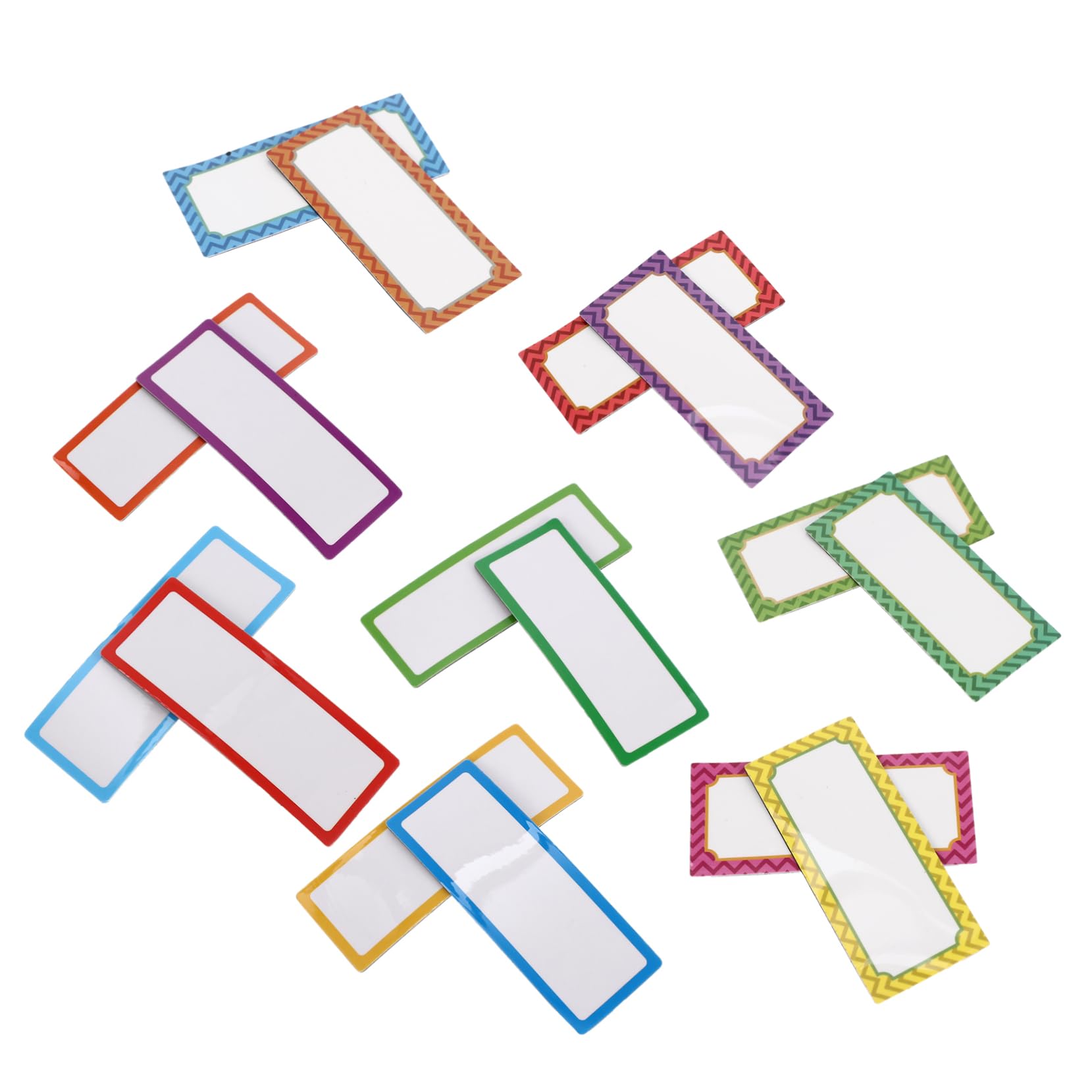 Uonlytech 5 Sätze Magnetische Namensschilder Teiliges Set Beschreibbare Und Abwischbare Etiketten Für Schule Büro Und Küche Für Whiteboard Und Kühlschrank Vielseitig Einsetzbar 16 Stück * 5