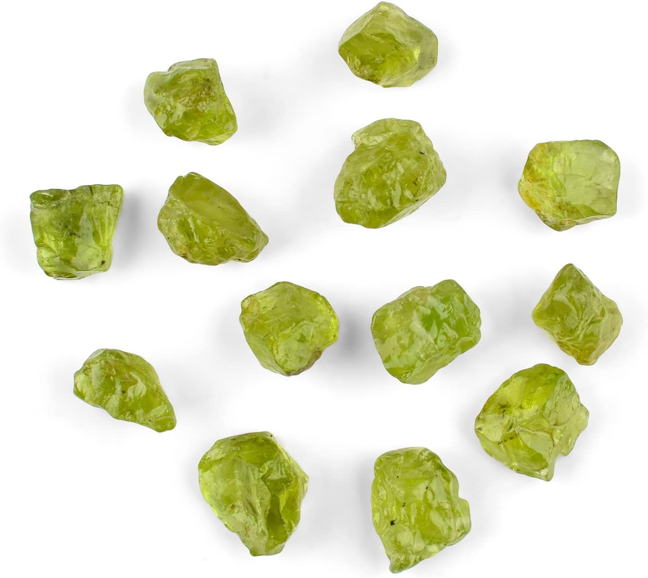 InfinityGemsArt 50 carats Natural Raw Peridot Crystal Gemstone, Chakra Crystal, Rough Crystals Gemstone, August Birthstone Crystal for Jewelry Making Supply, DIY Crafts, Loose Gemstones