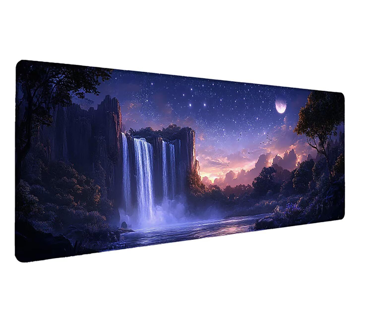 Podkładka pod mysz XXL jesień gwiaździste niebo, podkładka pod mysz XXL - 1600 x 800 x 3 mm - duża podkładka pod mysz, wodoodporna i antypoślizgowa, poprawia dokładność i szybkość. -42595