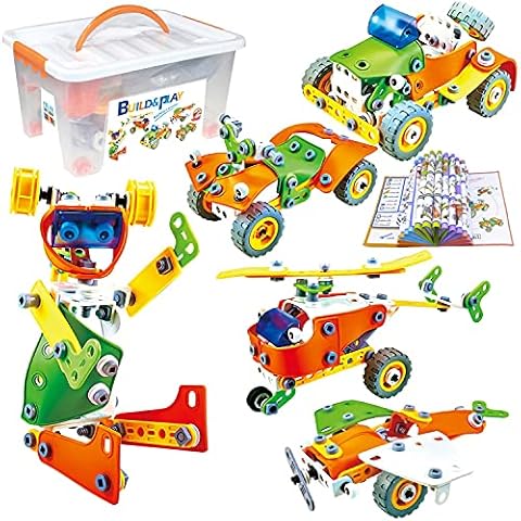 AIVIAI STEM Kit Toy 163 Pieces Building Blocks Toys Education Construction Learning Engineering Kit Toy for Kids Ages 5 6 7 8 9 10 11 12 Years Old,Boys&Girls Party Gift Cover