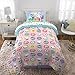 DreamWorks Gabby's Dollhouse Cakey, MerCat And Pandy Kids Bedding Super Soft Comforter And Sheet Set, 4 Piece Twin Size, By Franco