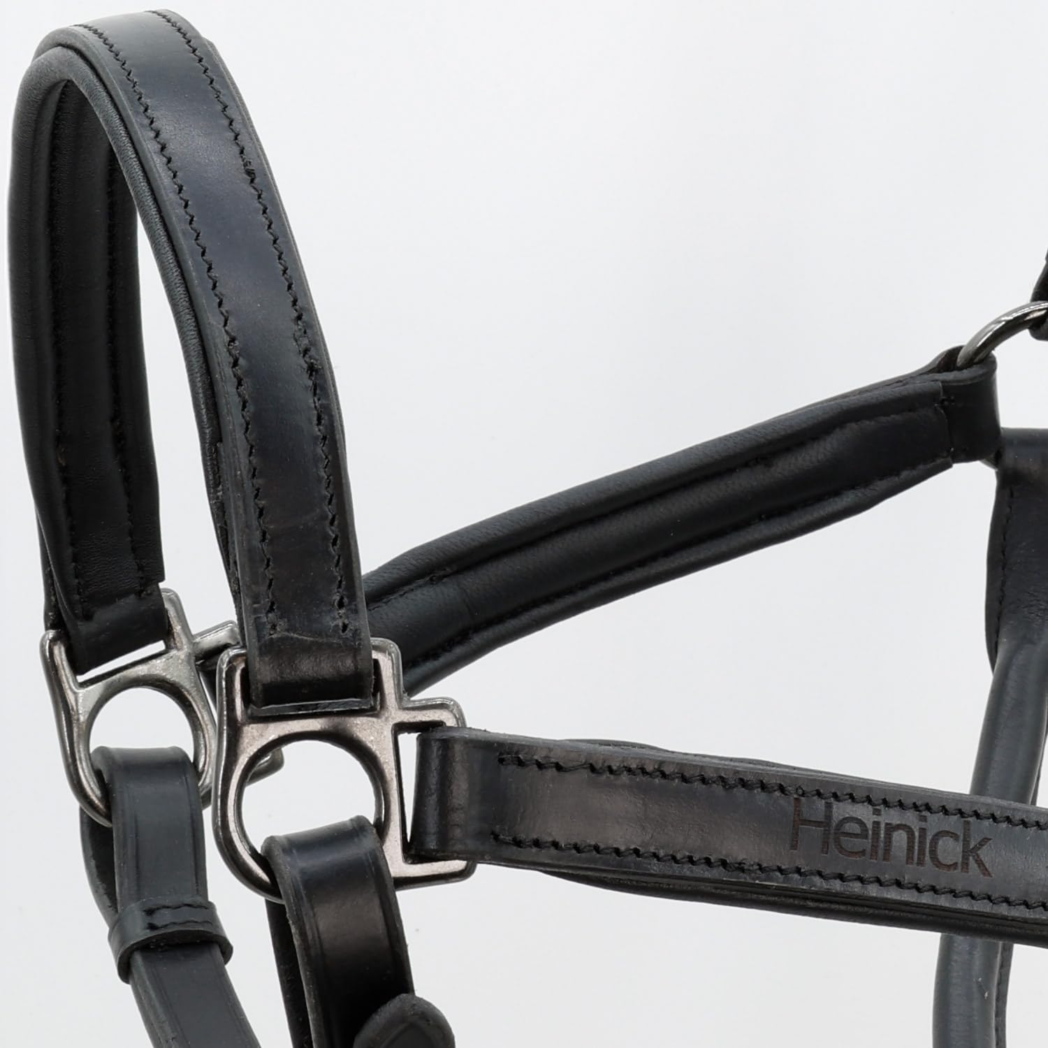 Lederhalfter Nori Softleder rundgenäht ~ Schwarz ~ Halftergröße Warmblut