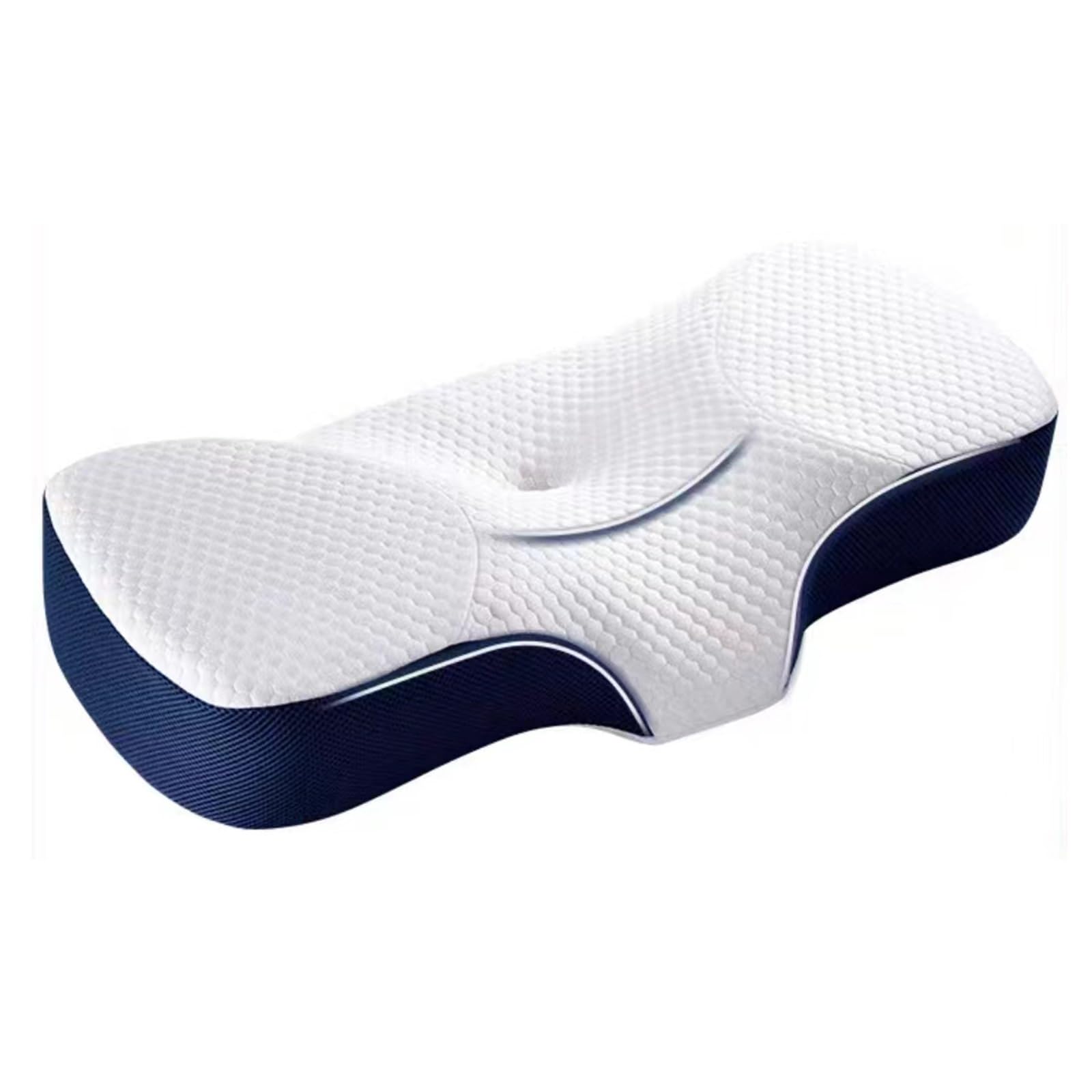 Cuscino Cervicale for Dormire, Cuscino for Cervicale Ergonomico Di Sostegno, Cuscino Ortopedico Cervicale In Memory Foam Con Federa Lavabile for Il Dolore Al Collo E Alle Spalle (Color : White)