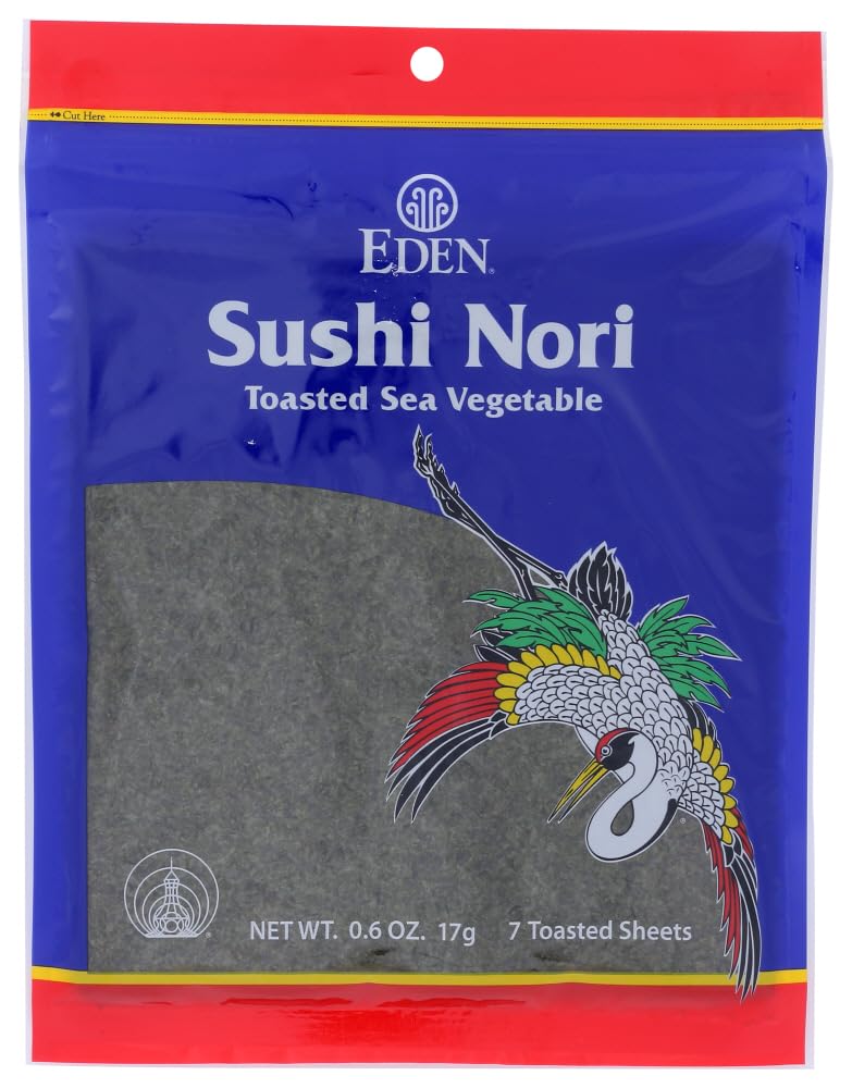 Eden Toasted Sushi Nori, 0.6 Ounce