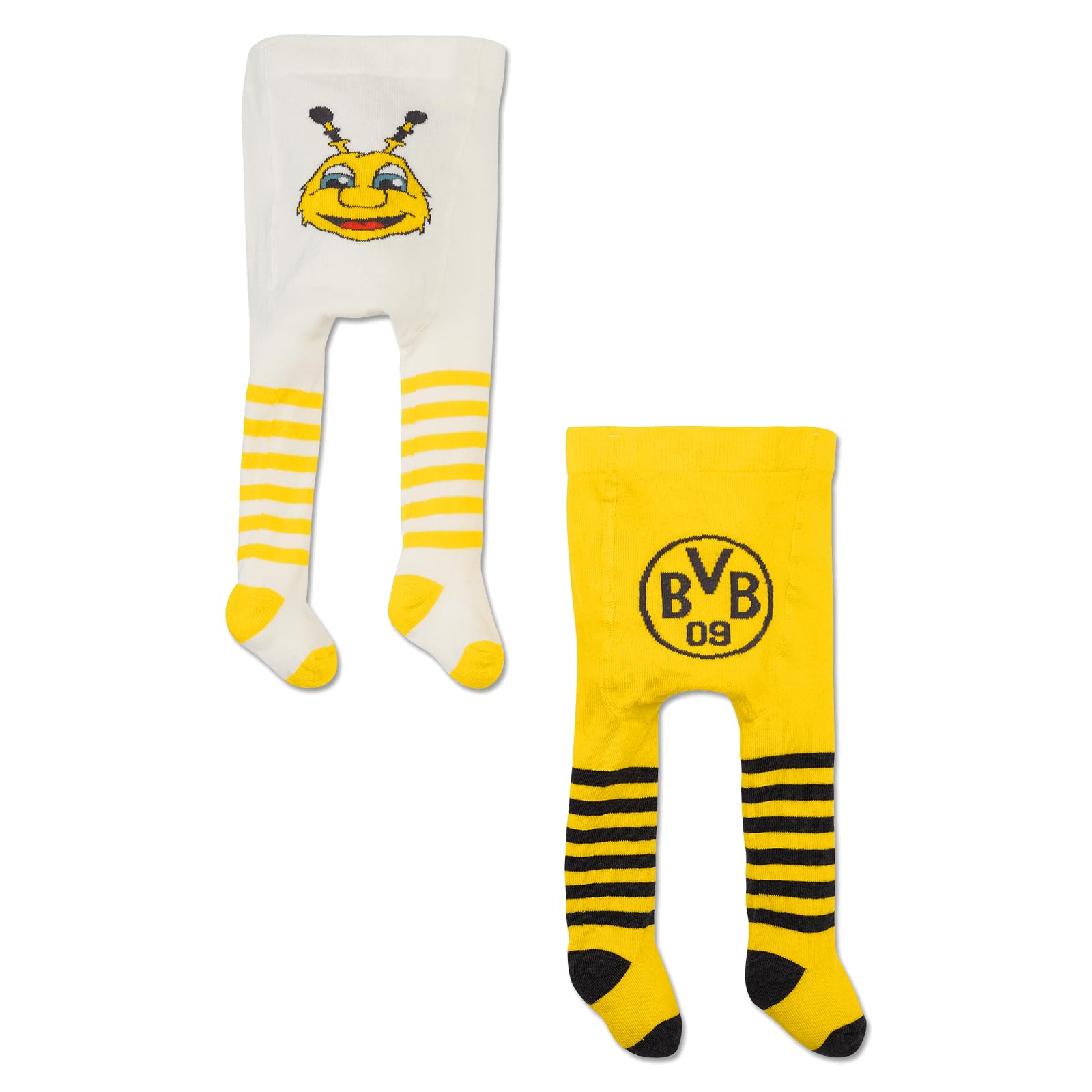Borussia Dortmund Unisex Baby Bvb Baby Strumpfhose (2er Pack) Strampelhose (2er Pack)