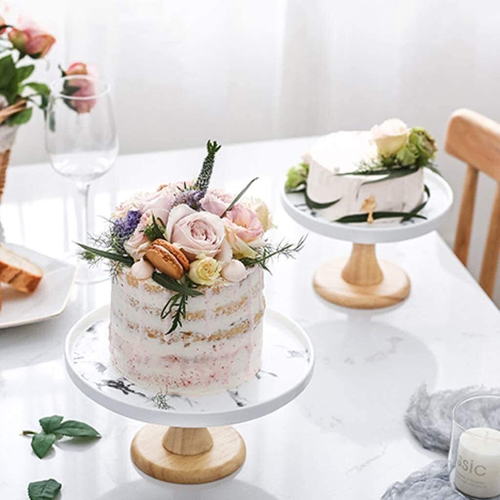 Soporte para tartas con tapa de cúpula de 24 cm, elegante soporte de exhibición de repostería para cocina y fiestas de cumpleaños, perfecto para pasteles y postres