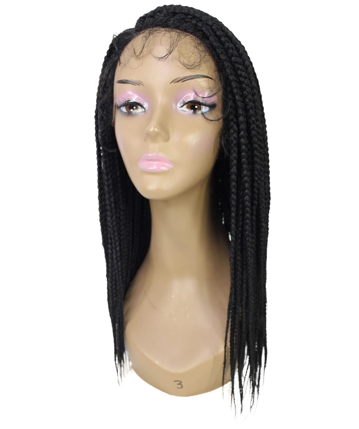 LUXLUXE Samone Curly Braided 21 in Long Braided Wig, Beauty Heat Resistant Fiber, 20+ Shades of Natural, Dip Dyed, & Blended Colors