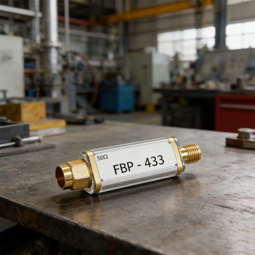 50 Ohm Bandpassfilter, 433MHz Bandpassfilter, mit 10W Leistungsaufnahme und hoher Selektivität für SMA Systeme
