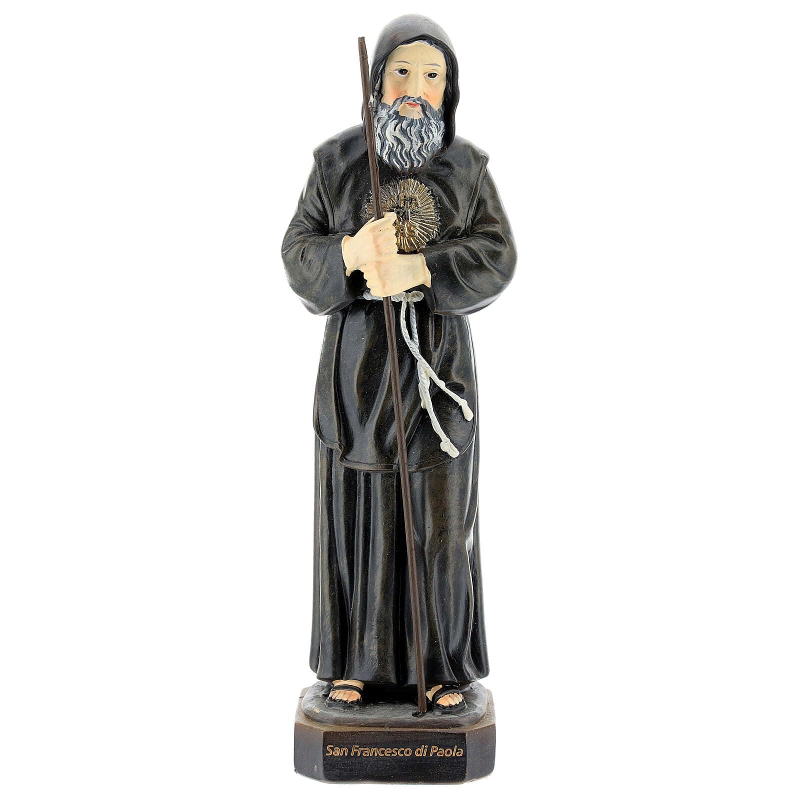 Holyart Statue in resina e PVC: San Francesco da Paola 20 cm statua resina dipinta