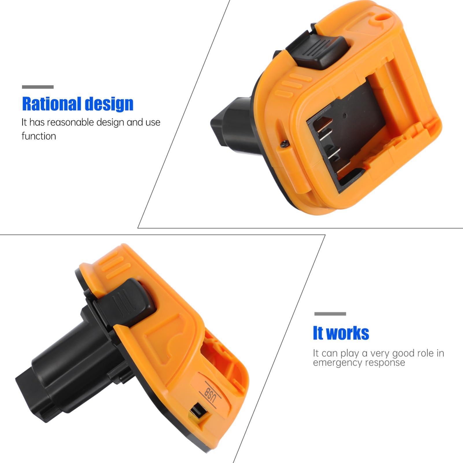 Tofficu 4 Set Adattatori Per Batterie Caricabatteria Portatile Adattatore Per Caricabatterie Doppio Adattatori Convertitori Per Batterie Convertitore In Abs
