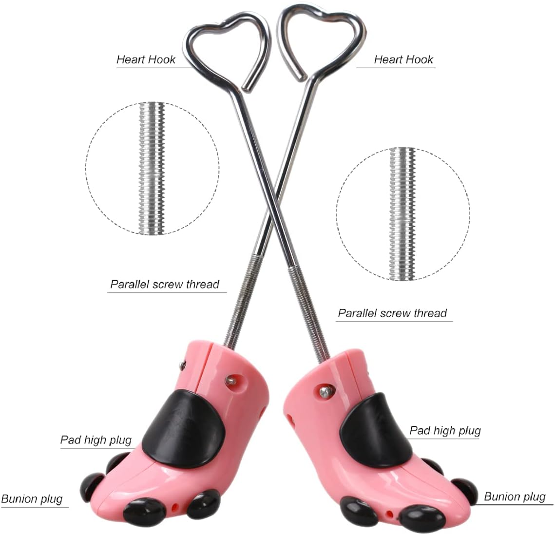 XYH Shoe Stretcher Women, 2-Way/4 -Way Adjustable Shoe Stretcher Wide Feet