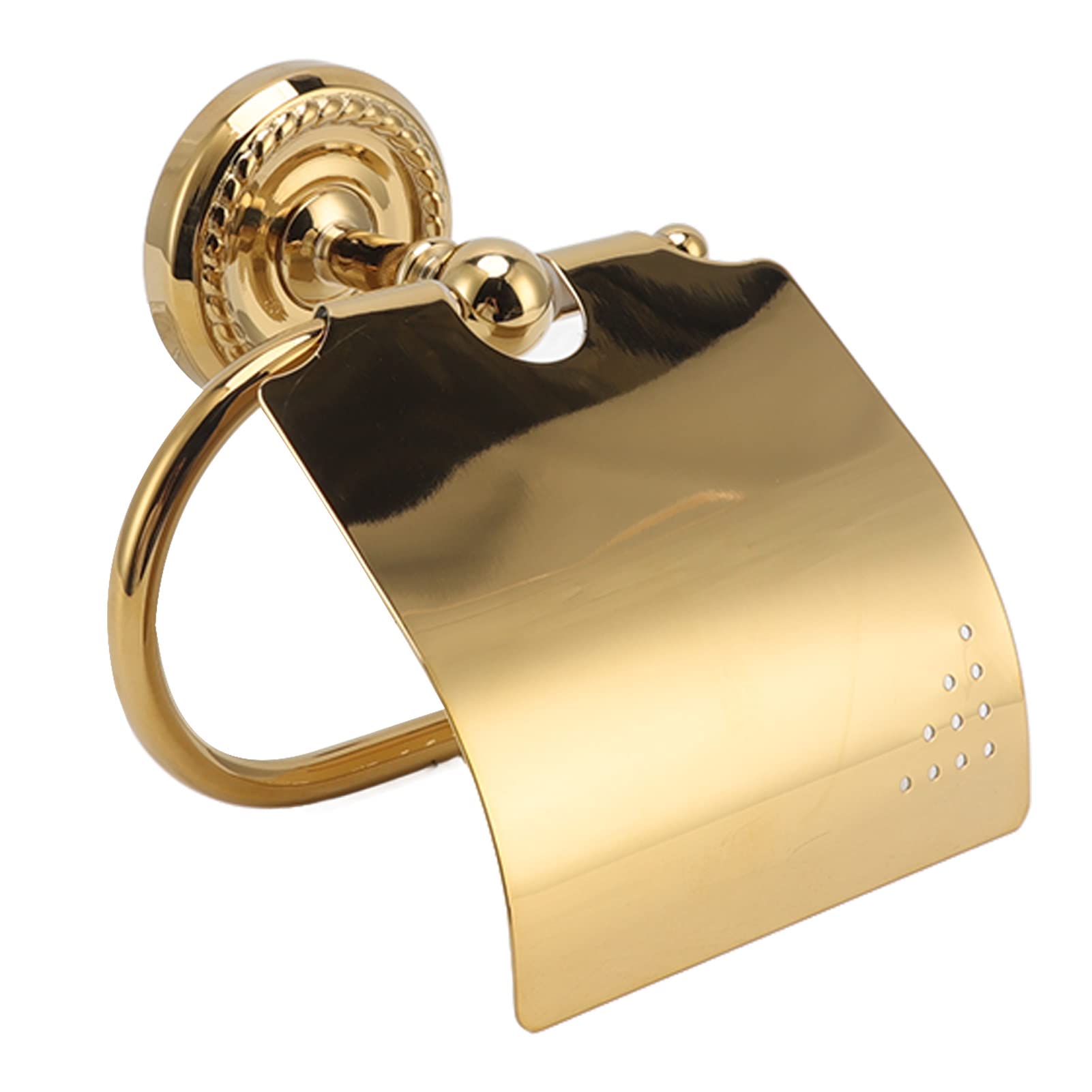 Porta asciugamani di carta Ottone Acciaio inossidabile Aspetto squisito Elevata durezza Portarotolo a parete Asta lunga per bagno
