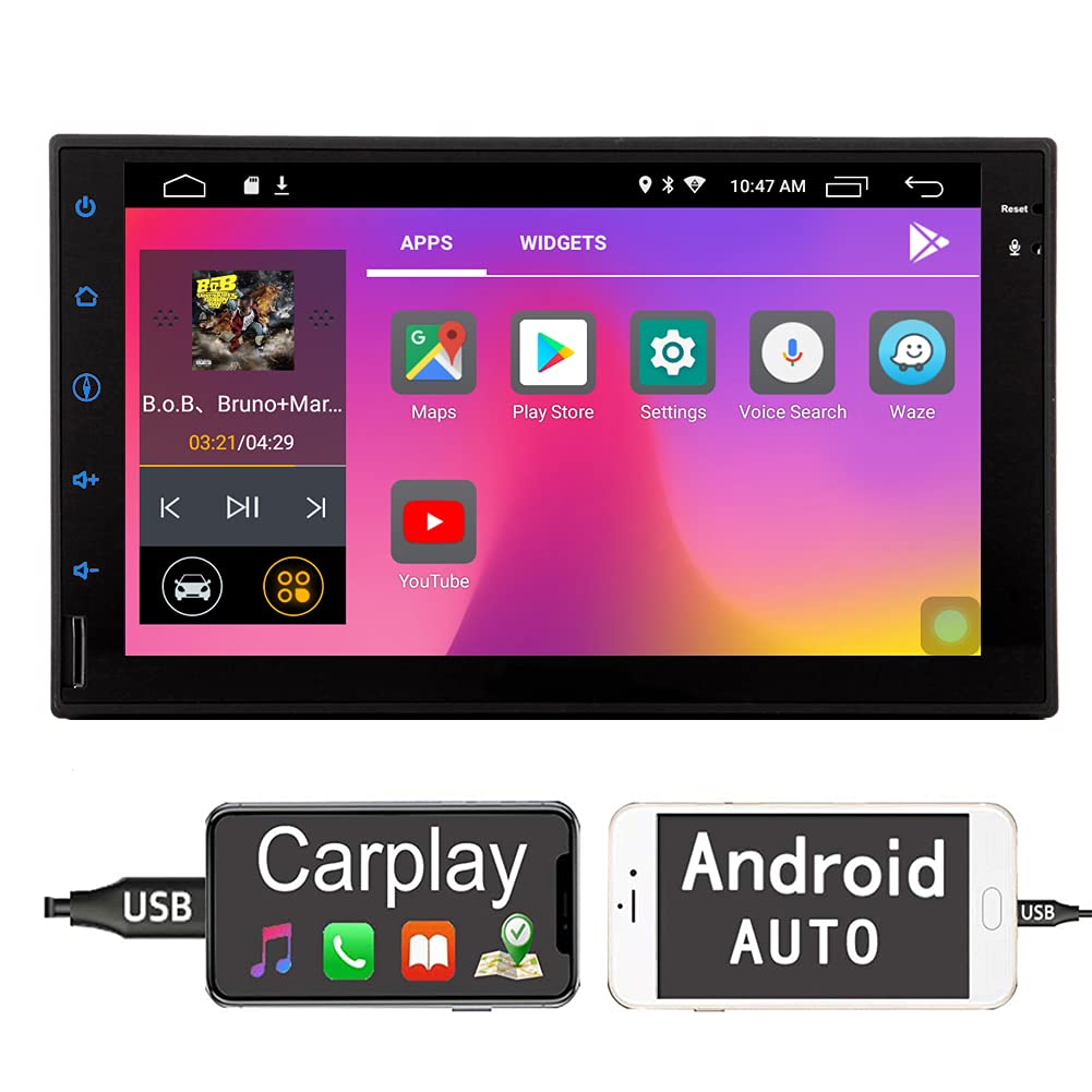 Buy Touch Screen Car Stereo Android Auto Double Din Car Radio with