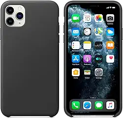 Capinha PRETA Compatível Com IPhone De TODAS AS LINHAS Escolha Seu modelo, Flexivel, Tecnologia anti impacto, Encaixe Preciso, Lavável, Aveludada com design PREMIUM (11 Pro Max)