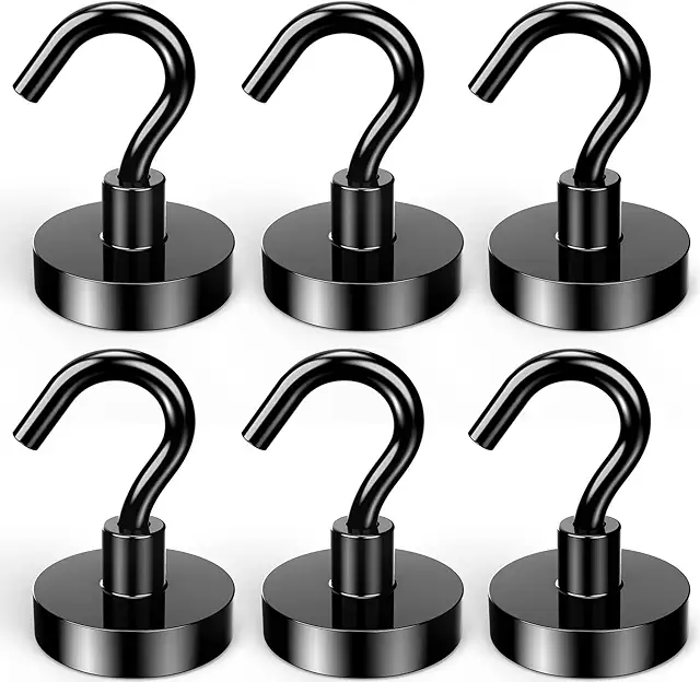 Ganchos Magnéticos Neodimio Ultra Fuertes 32mm 38KG - Iman con Gancho