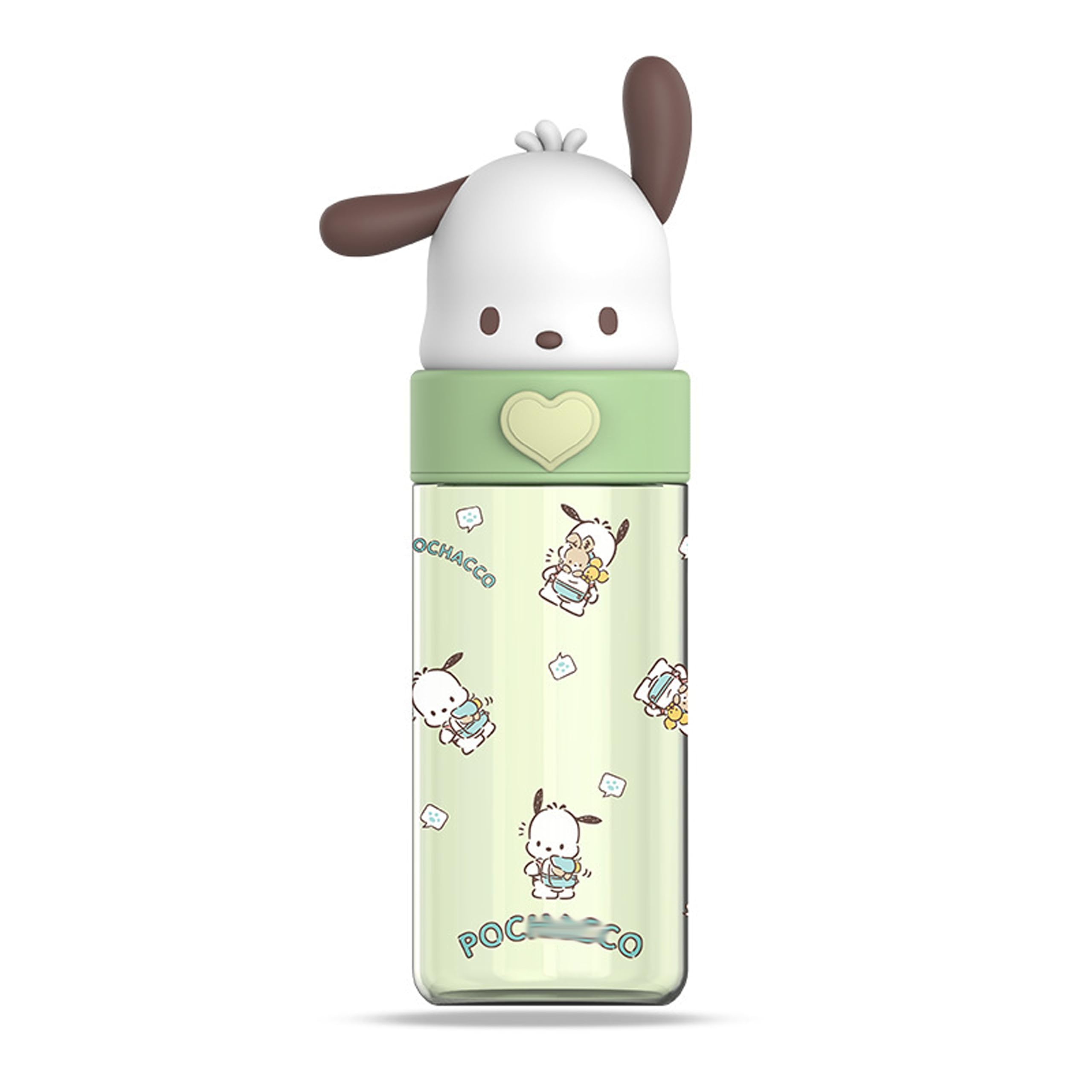 Roffatide Cartoon Plastic Cup Bottle Portable Tumblers Travel Mugs Plastic Shaker Bottle Direct Drinking Cup Water Track Bottle Portable Leakproof Water