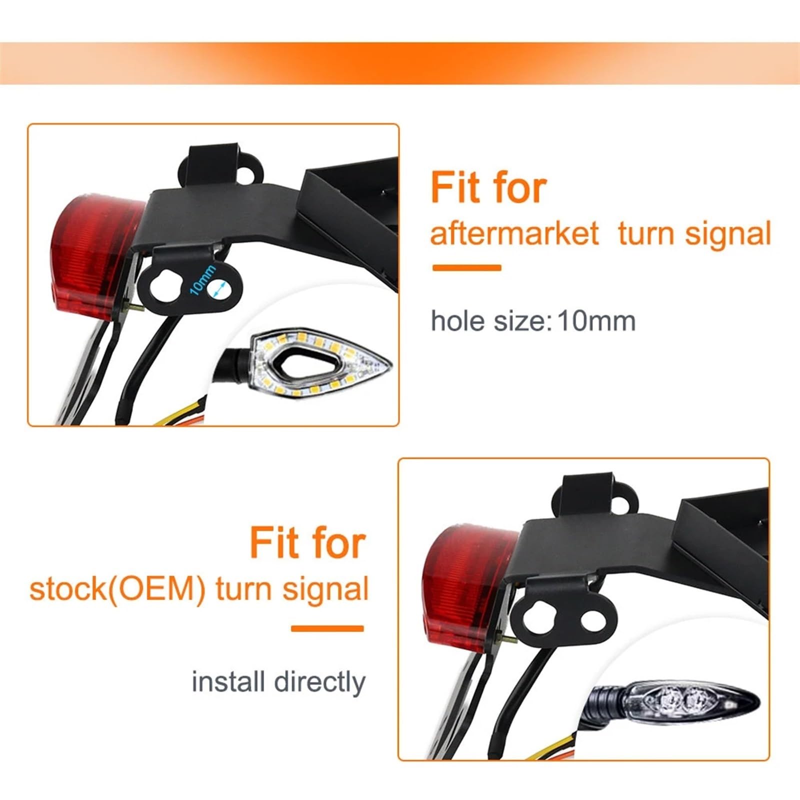 Kit Eliminazione Parafango Posteriore Per BMW F900R/F900XR 2020-2024 – Portatarga In Alluminio Con Luce LED Integrata E Frecce Compatibili