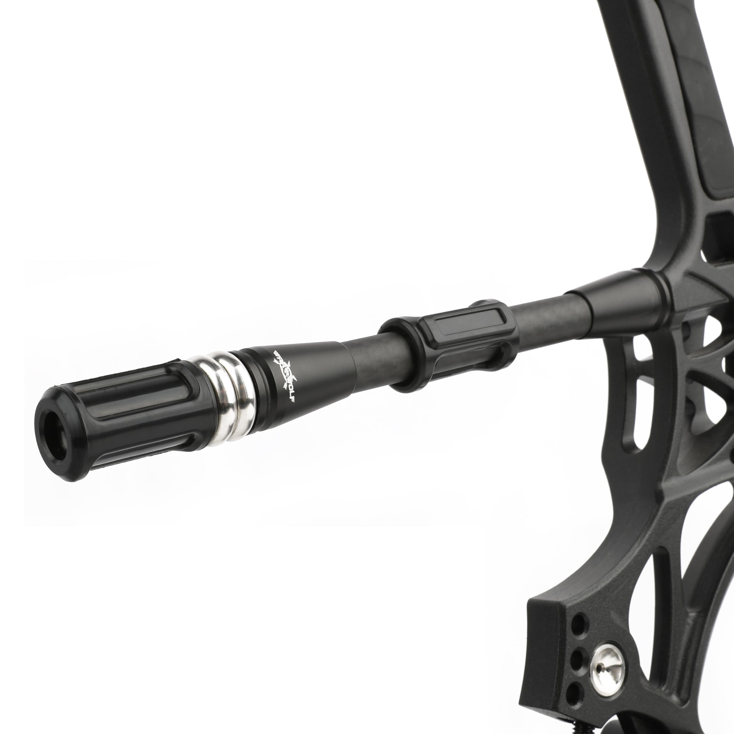 Estabilizador de arco de 7/9/11/12/15 pulgadas Bow Balance Bar Carbon Fiber Stalizer Rod Extension Pole Rod Bow Stabilizer Weight Silencer Damping para arco recurvo y arco compuesto
