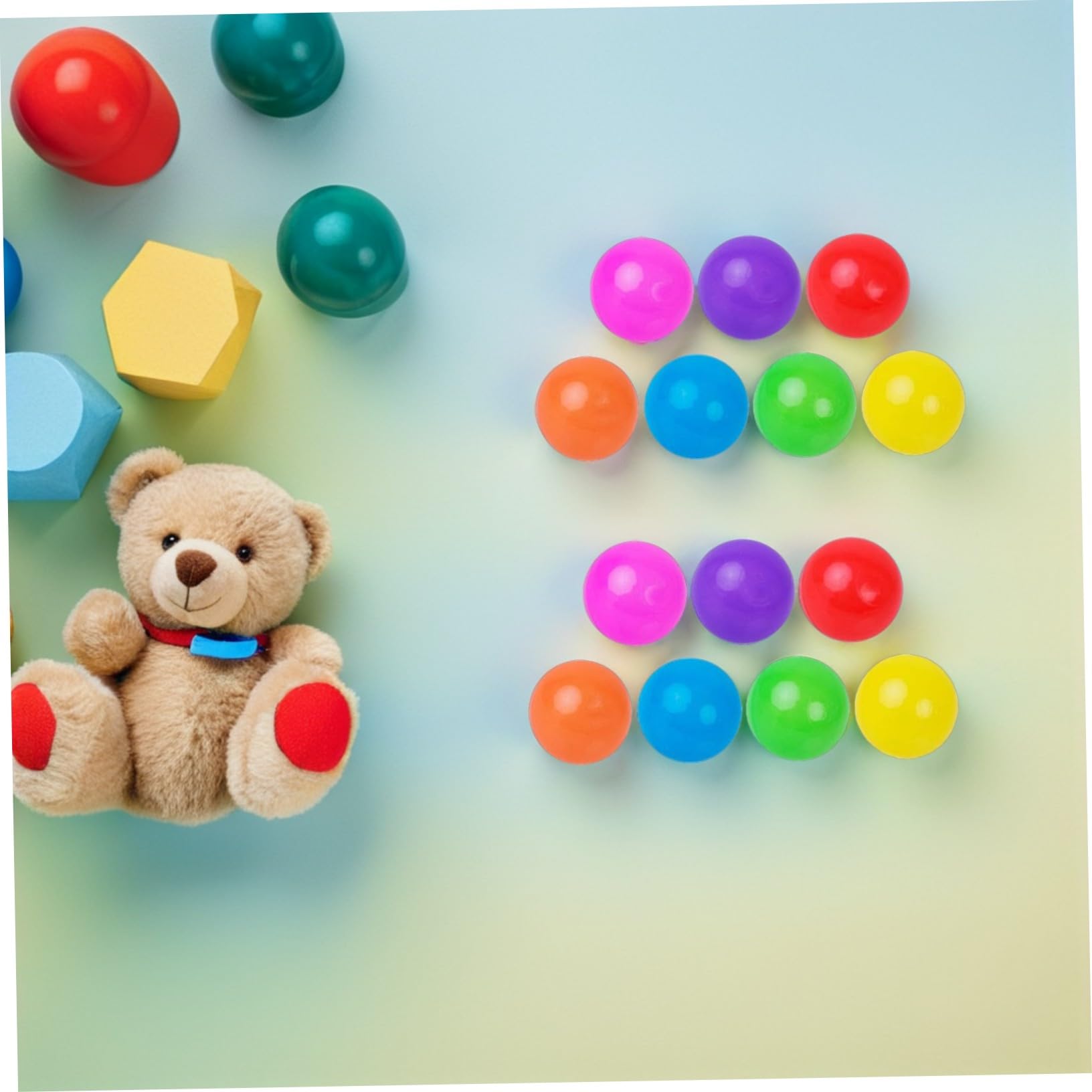100pezzi Palline di Plastica Colorate per Piscina da Gioco per Ragazzo Ragazza Morbide e Sicure per Casetta da Gioco Tunnel e Piscina Accessori per Giochi all Aperto Chiuso