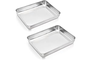 Baking Pan Set of 2 Quarter Sheet Cake Pan