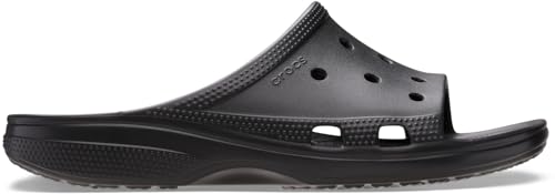 Crocs Mens Classic Saturday Slides Black 10 M