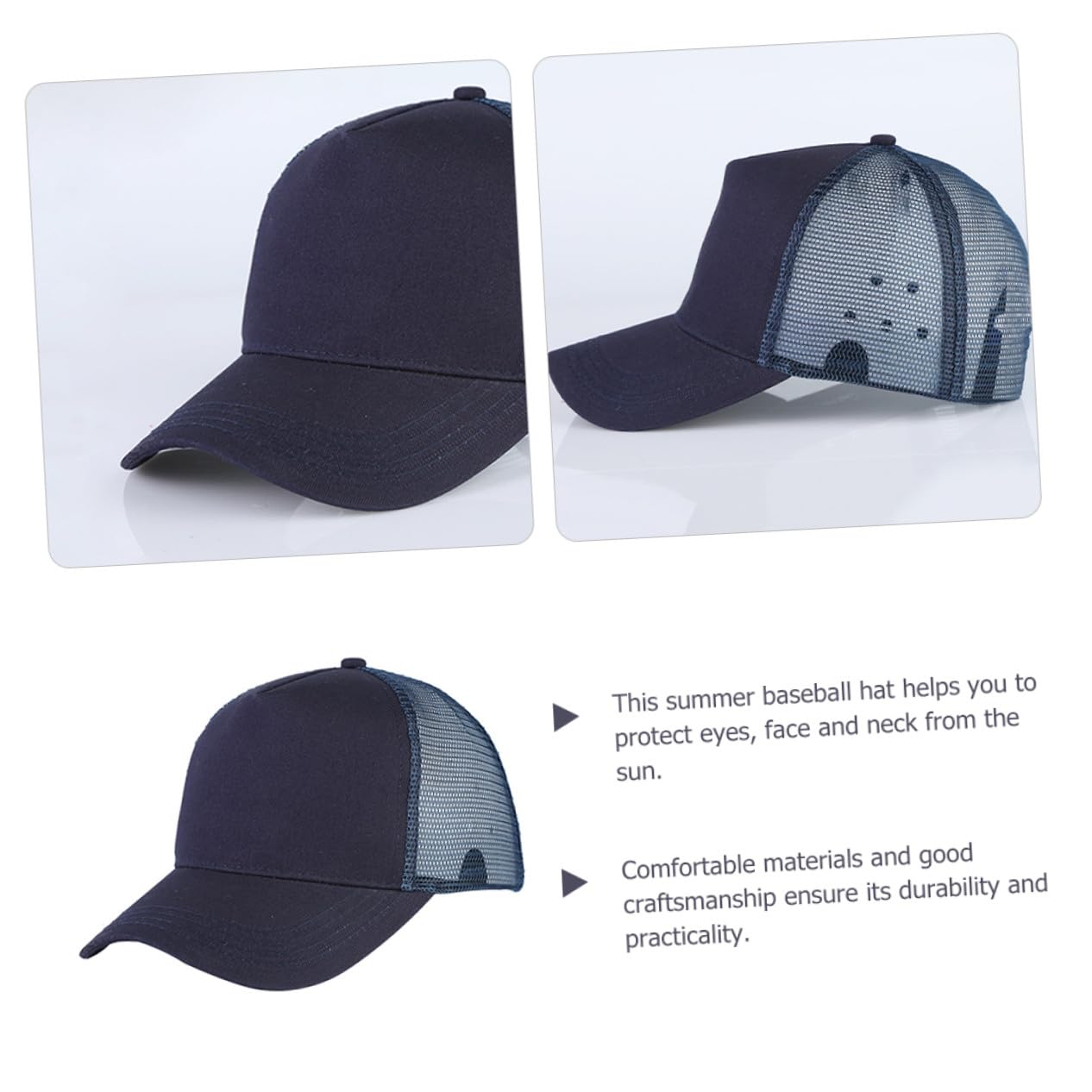OUNONA Gorra de Béisbol Ligera y Transpirable con Protección Solar para Hombre Cómodo para Ciclismo Entrenamiento y Actividades al Aire Verano