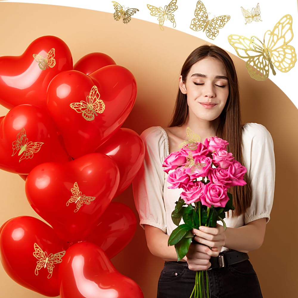 TRKETK 84 Pcs 3D Gold Butterfly Wall Decor - Image 3