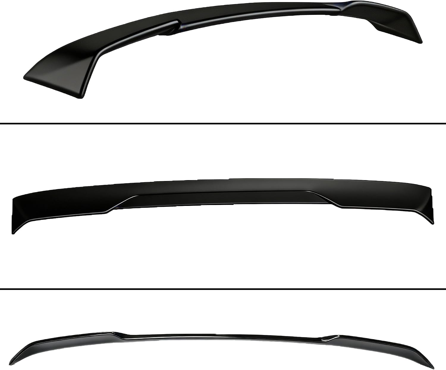 STSEV01 Rear Window Spoiler Roof Wing Fit for KIA K4 2025 2026 Sedan EX/GT-Line/LX/LXS Accessories, Glossy Black Sporty Style Top Wing Lip Exterior