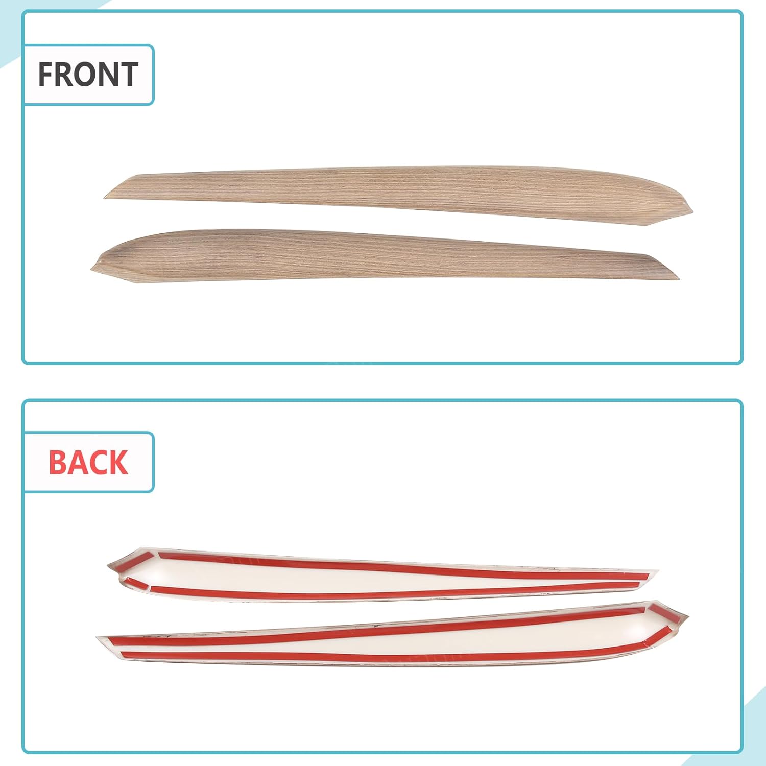 Aunginsy Inner Door Panel Trim Cover Compatible with Tesla Model 3/Y 2021 2022 2023 Gen2.0 Car Front Rear Door Armrest Side Panel Protection Cover Decorative Strips ABS Look Interior Accessories