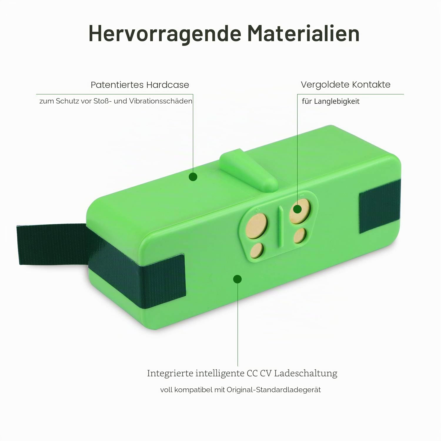 melasta 14,8 V 5200 mAh Lithium-Ionen Akku kompatibel mit iRobot Roomba 900 800 700 600 Serie 980 960 890 985 966 965 891 880 870 790 780 770 760 690 655 650 614 620 640 670 680