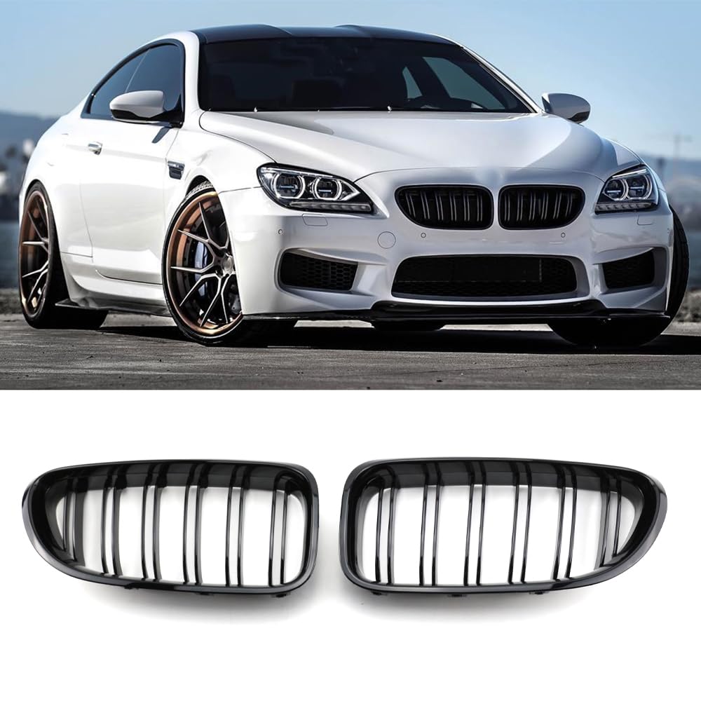 Amazon | BMW M6スタイルグリル650i 640i F06 F12 F13 グロスブラック