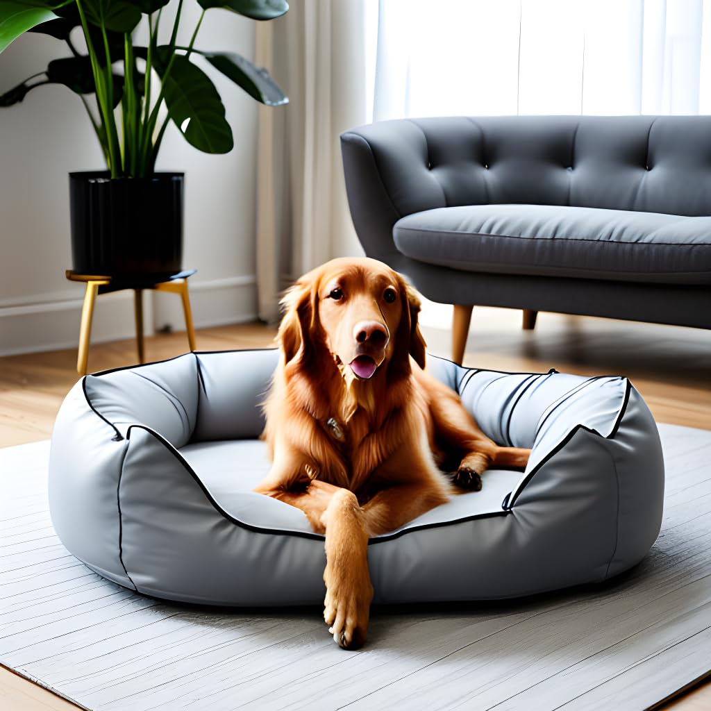 PETITUDE Premium XXXL Dog Bed for Extra Large Dogs Washable-Orthopedic Big Dog Beds Slip-Resistant Bottom- GREY-106 x 81 x 22 Centimeters (B0CK2B6X1Z) Amazon Price History, Amazon Price Tracker