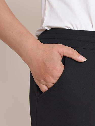 Miniatura 6 de Weintee Pantalones pequeños de forro polar para mujer, pantalones deportivos con forro de sherpa para invierno