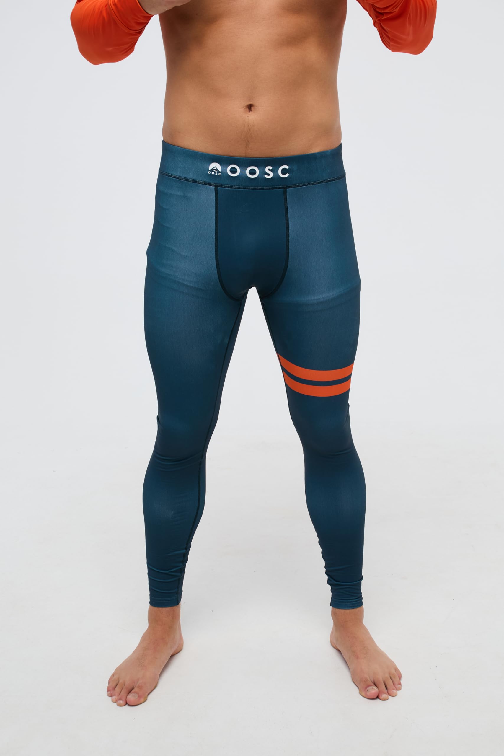 OOSC Mens Chicago Bears - X NFL Baselayer Pants, Orange, XL EU